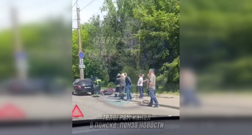 В Пензе на Тухачевского произошло ДТП с мотоциклистом