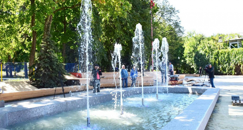 Новый фонтан в парке Белинского обещают запустить до 4 июня