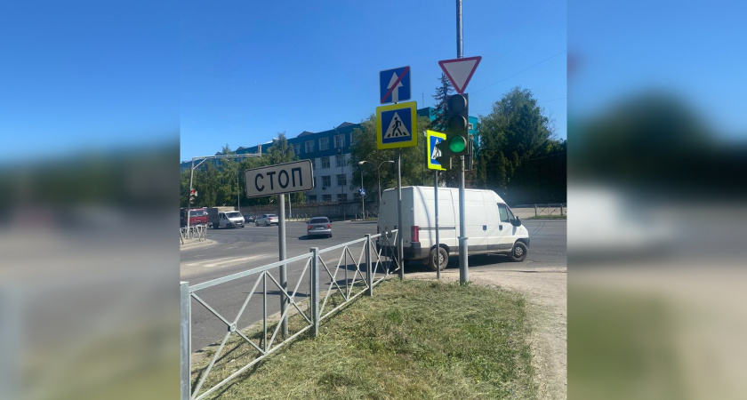 Время работы светофора на повороте с улицы Гагарина на Ударную в Пензе увеличили