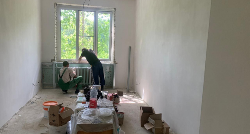 Ремонт дневного стационара поликлиники №3 в Пензе закончат к осени 