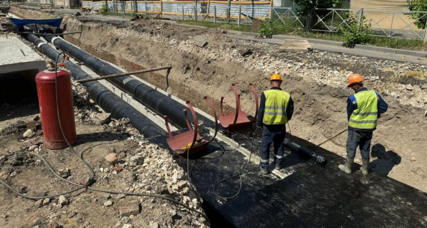 Пензенские теплосети меняют трубопровод на участке в Заводском районе