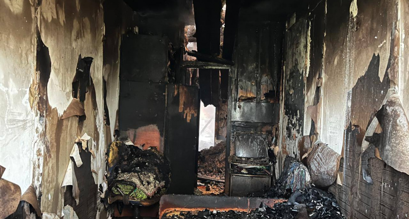Тело 52-летнего жителя села Кобылкино нашли в сгоревшем доме