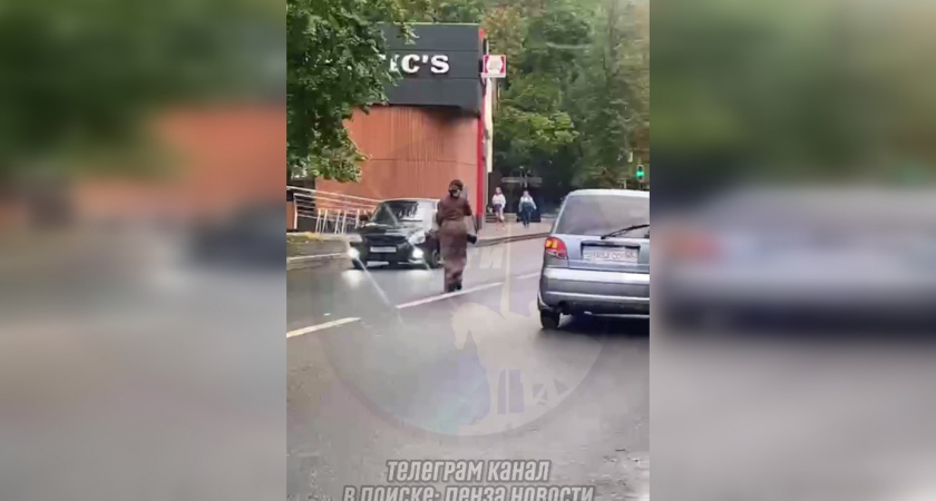 Совершенно голую девушку сняли на видео на улице Татарской в Рязани