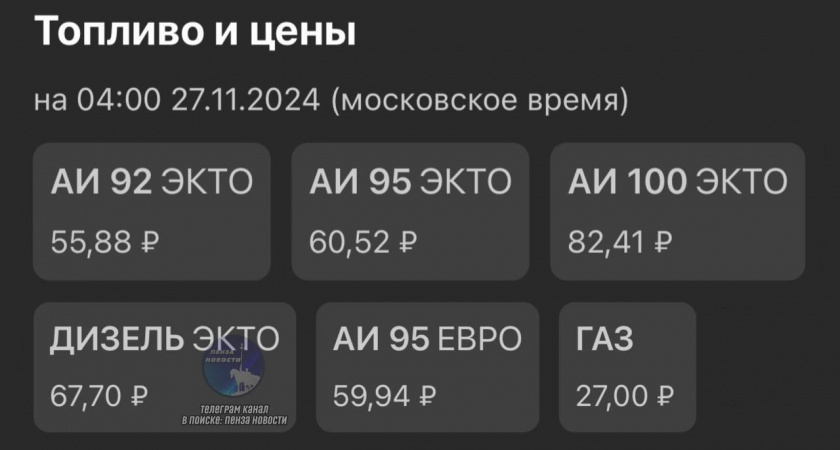 В Пензе за прошедшую неделю снова подорожало топливо