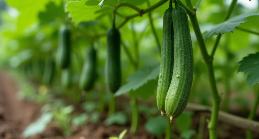 Не сорт, а мини-завод: любая плеть усыпана гроздьями корнишонов — «штампует» огурцы на 42-й день и без пчёл