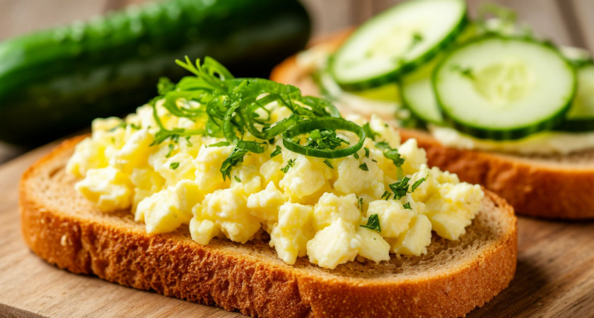 5 яиц, 1 маринованный огурец — яичная намазка по-новому: и вкуснее, чем с авокадо. Сметается сразу 
