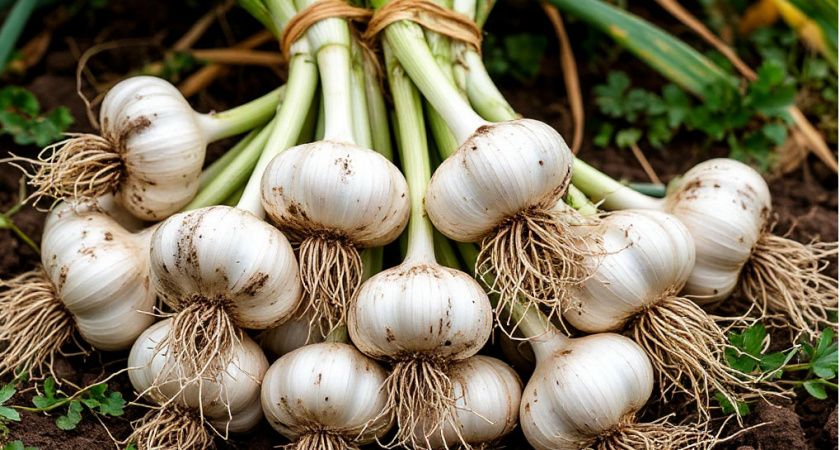 Хитрые садоводы делают только так: три важных действия на грядке с чесноком в мае — головки будут с детский кулак