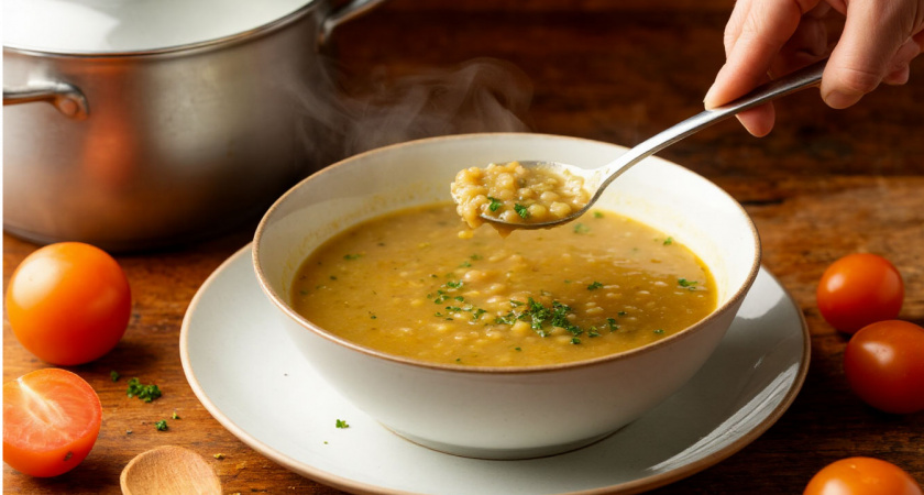 Не лавровый лист и не копчёности: вот что добавляют в гороховый суп, чтобы он получился насыщенным на вкус — секрет ресторанных шефов