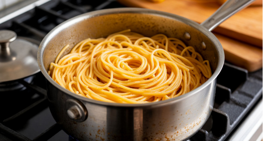 Всегда капаю уксус в воду при варке макарон: увидела у одного итальянского повара — получается вкуснее карбонары
