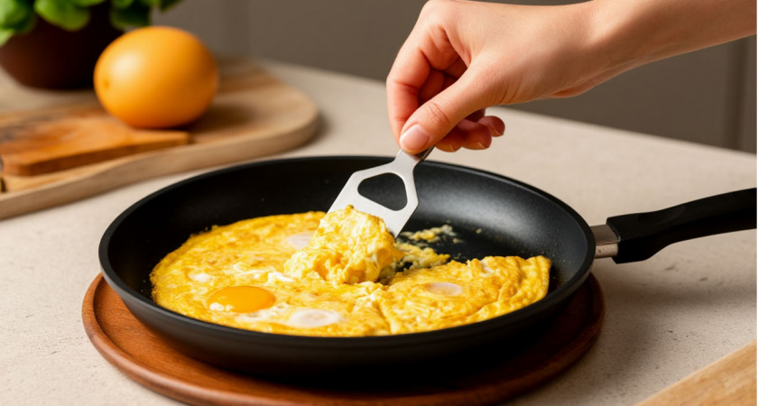 Заменяю молоко в омлете одним продуктом и получаю необычайную нежность: одна хитрость приготовления от шеф-повара