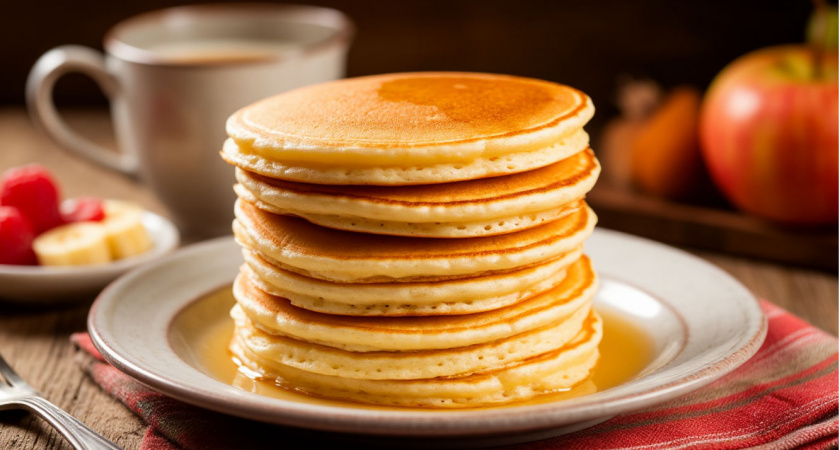 Берём кефир и яйца — через 10 минут завтракаем лепёшками вкуснее сырников и манников: просто, быстро и сытно. Даже руки не в муке