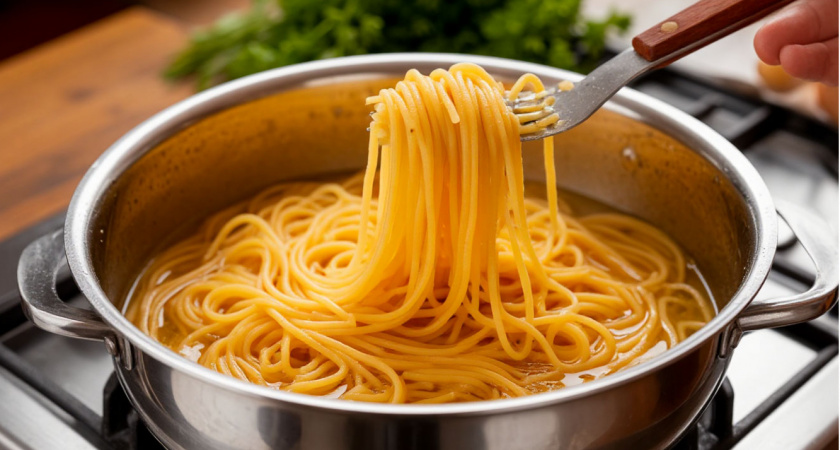 Всегда добавляю 1 каплю уксуса в воду при варке макарон: увидела у одного итальянского повара — получается вкуснее карбонары