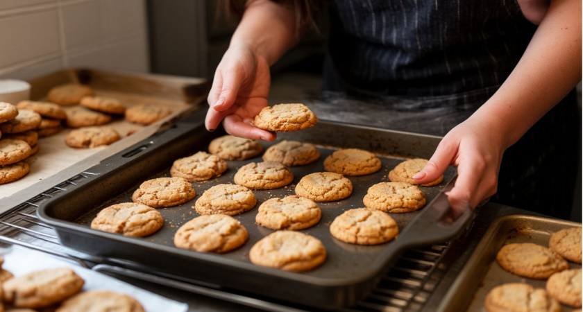 Быстрое хрустящее печенье из 4 ингредиентов: очень вкусное — дети до школы не доносят, уплетают по дороге