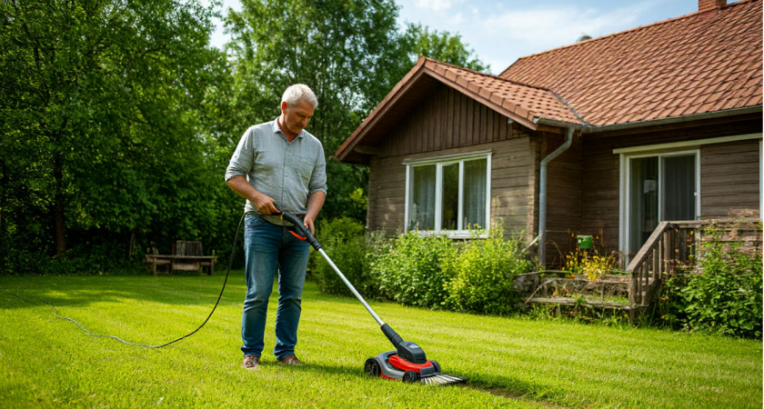 «И зачем так надрываться, убери леску с триммера»: сосед из деревни подсказал, как удобно косить траву и не тратиться на дорогую леску