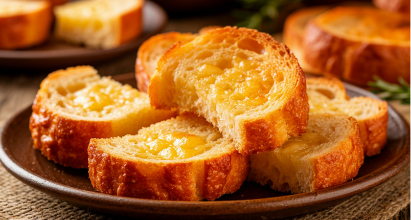 За 10 минут научилась готовить чумовые сырные гренки: вкусняшки на завтрак — золотистые и ароматные. Чёрствый хлеб не пропадает