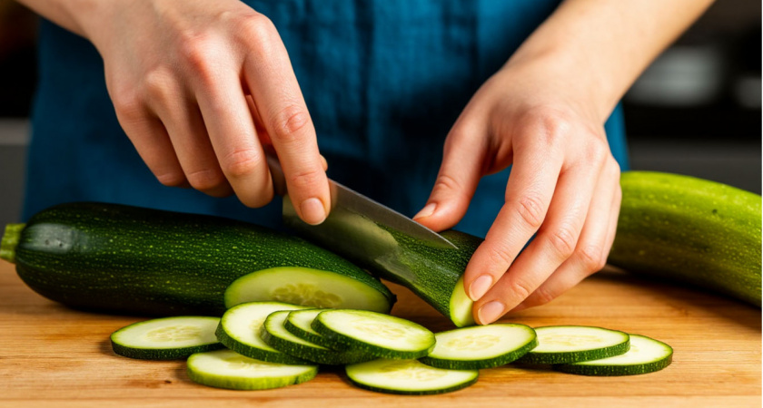 Кабачки летом не жарю и не запекаю: чудесная закуска к мясу за 15 минут — без добавки никто от стола не уходит