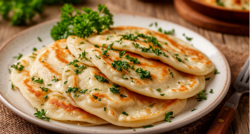 Смешиваю муку, воду и масло — через 5 минут на столе гора лепешек: вкуснее хачапури с сыром