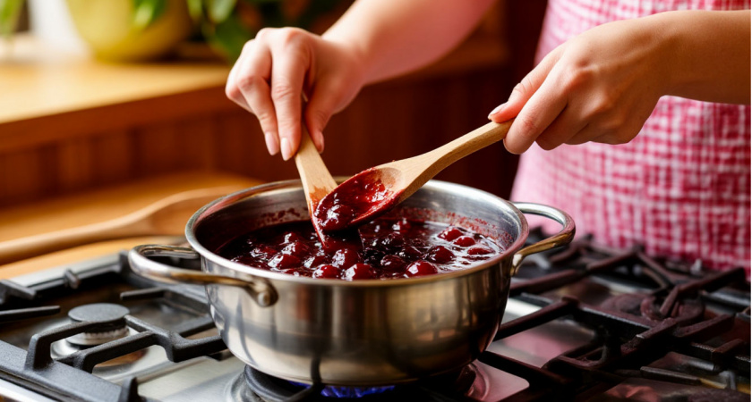Вот что любит вишнёвое варенье: 3 хитрости для густого рубинового цвета сиропа — ягоды сохранят форму и аромат