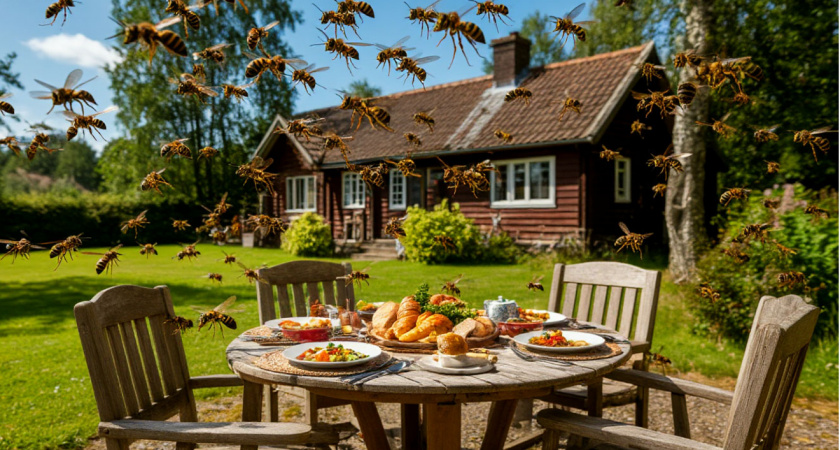 Обнаружили осиное гнездо — первым делом: 1 движение рукой — и насекомые забудут к вам дорогу на весь сезон