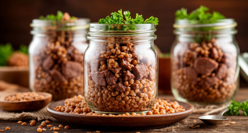 Купила ещё две упаковки пустых банок: готовлю гречневою тушёнку - такой рецепт не видела ни у кого