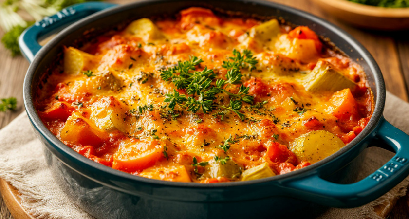 В сезон кабачков готовлю вкуснейшую овощную запеканку на сковороде: никто не догадывается из чего она приготовлена