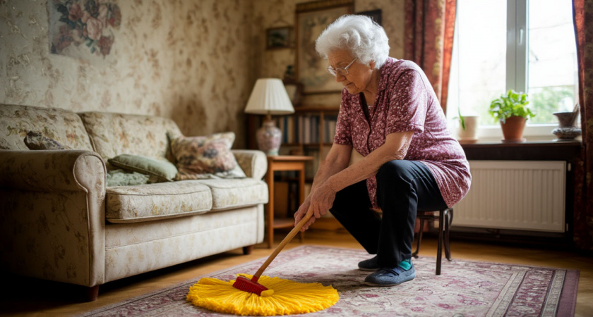75-летняя соседка поделилась хитростью: как не приду всегда чисто - хотя говорит убирается редко