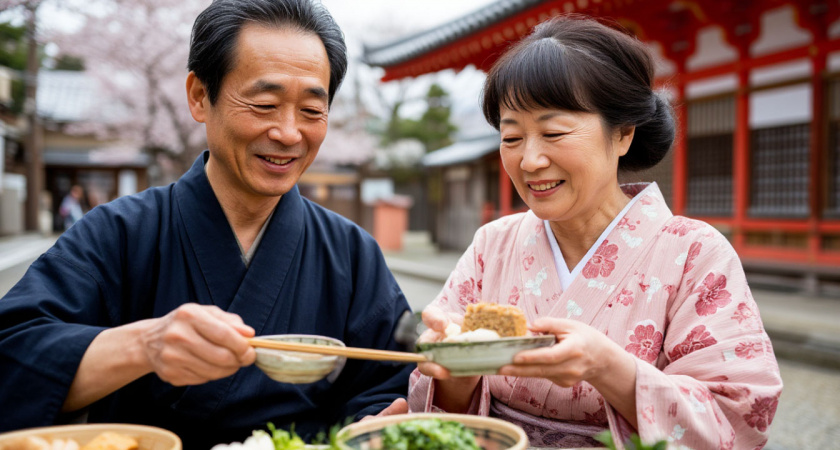 Натто - японский ферментированный соевый продукт для долголетия.