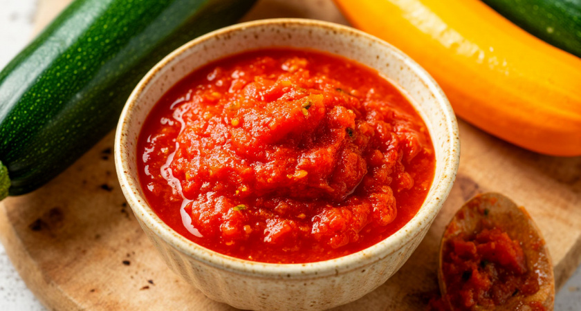 Простой рецепт аджики из кабачков на зиму