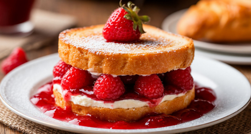 Рецепт быстрого и вкусного завтрака за 5 минут.