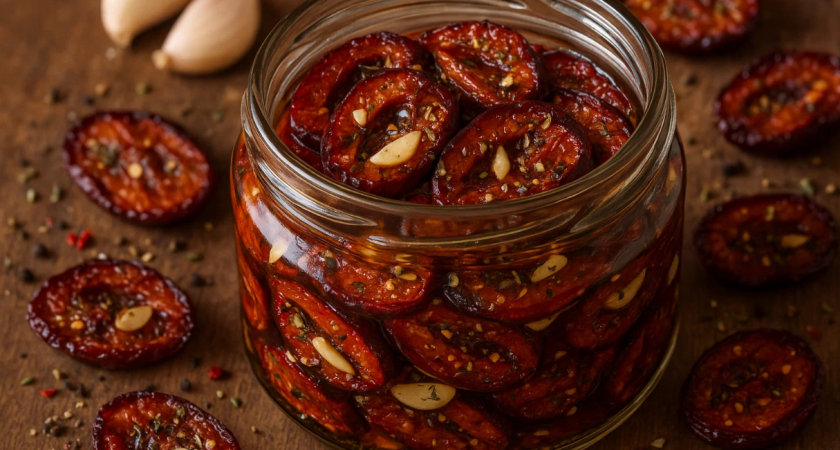 Рецепт вяленых слив с чесноком и специями. Простая заготовка на зиму