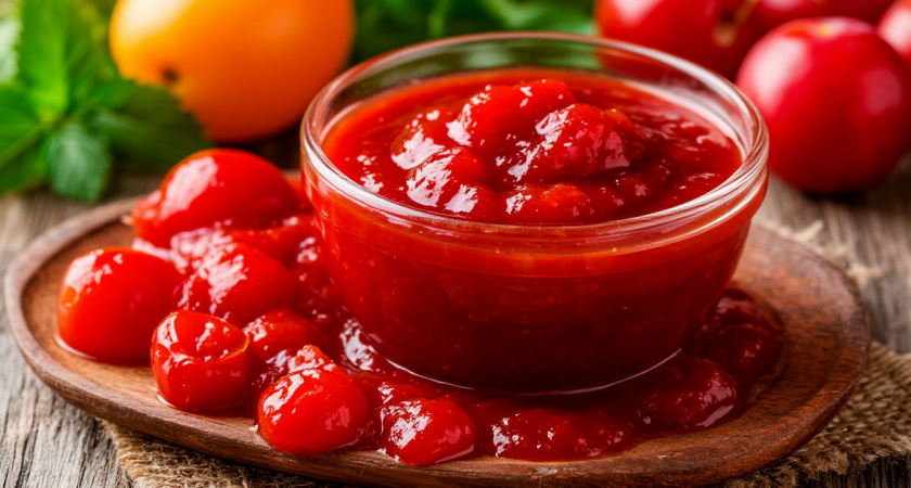 Готовим домашний ткемали из сливы. Простой рецепт