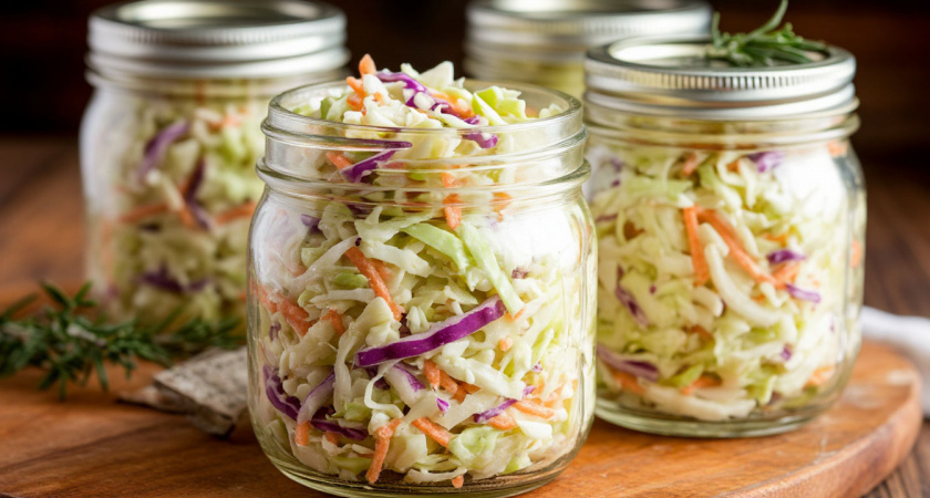 Рецепт хрустящего капустного салата на зиму. Идеальный гарнир 