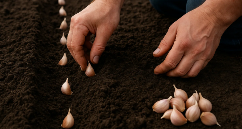 Озимый чеснок без золы и суперфосфата: методика подготовки почвы с крупным урожаем.