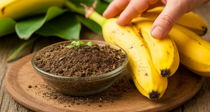 Банановая кожура как удобрение для томатов 