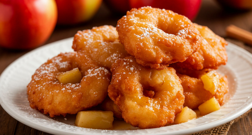 Рецепт яблочных оладий с большим количеством начинки. Готовим на сковороде