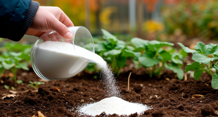 Уход за теплицей осенью. Доломитовая мука против мха и плесени 