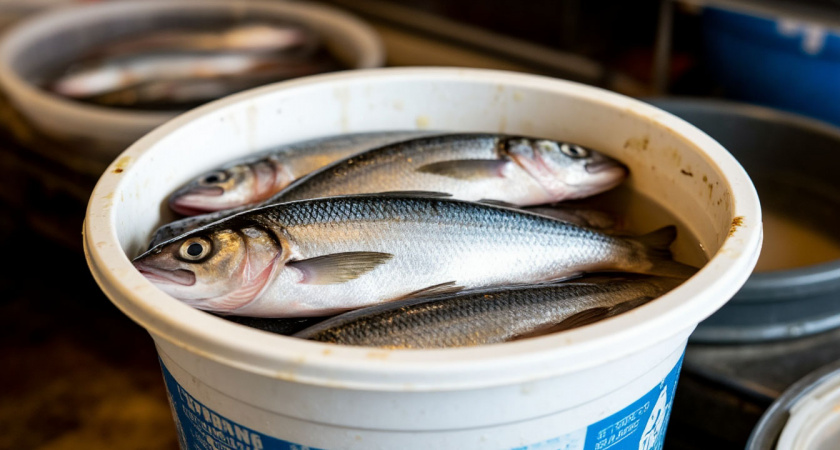 Почему опасно покупать селедку из белого ведра