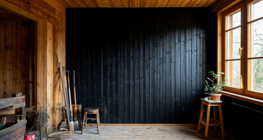 Рецепт норвежской краски для дерева из сажи и муки