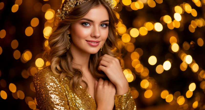 Модный образ на Новый год 2026 Огненной Лошади. Тренды в одежде, макияже и маникюре 