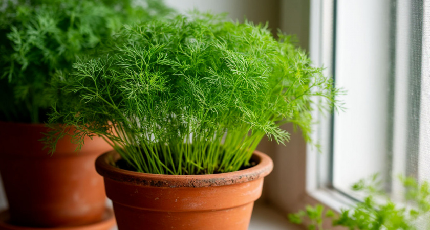 Как вырастить укроп дома на подоконнике. Освещение, полив, почва