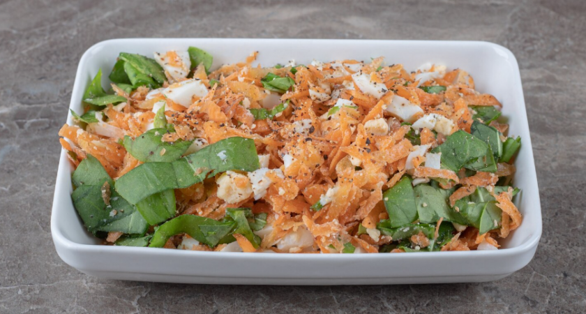 Салат из корейской моркови Остренькая Лошадка. Рецепт быстрого салата на Новый год 