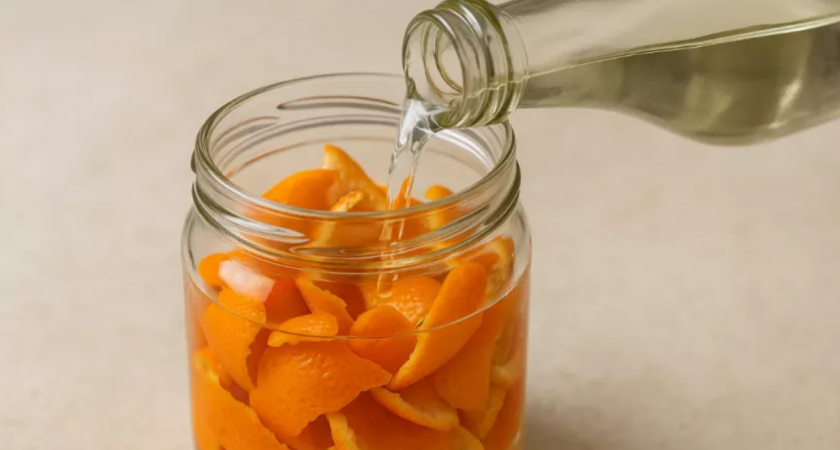 Мандариновые корки не выкидываю, а собираю всю зиму и заливаю уксусом: классный трюк для умных хозяек