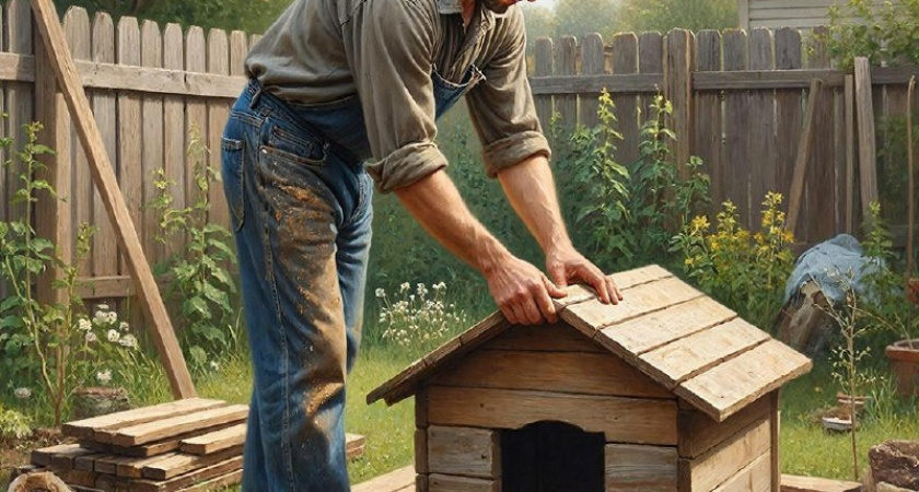 Каждый хвостик будет счастлив: утеплил будку своими руками - и без лишних затрат