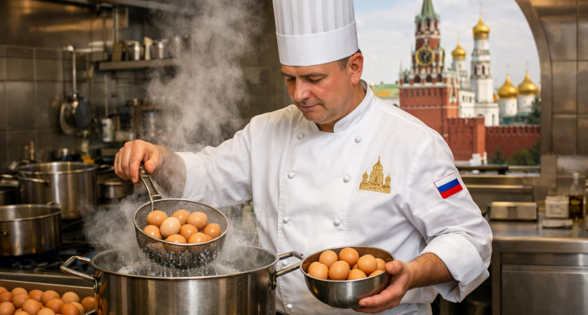 Вот как варят яйца в Кремле: повар, работавший там, показал необычный способ готовки