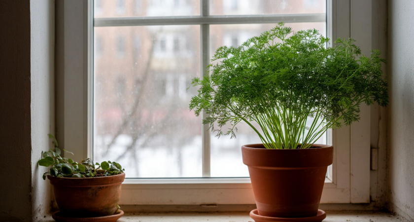 Как легко вырастить пышный укроп дома на подоконнике — ароматный, свежий и всегда под рукой для блюд