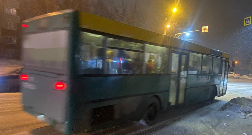 В Пензе сгорел автобус