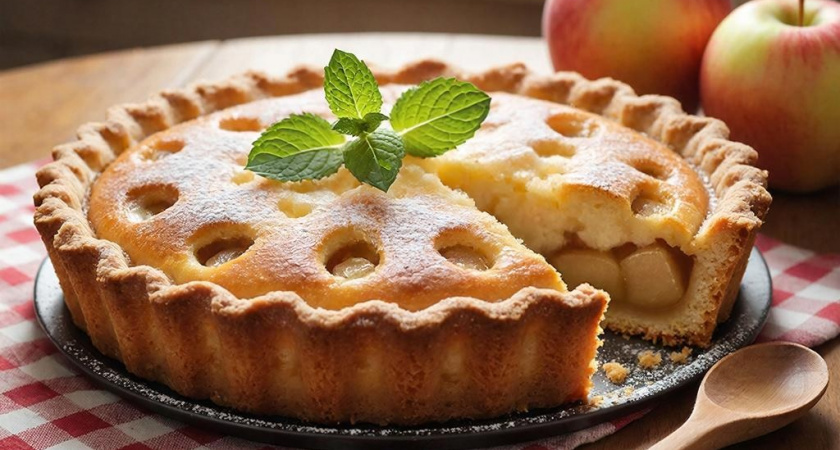 Теперь готовлю шарлотку каждый день: беру кефир и яблоки - на все трачу час 