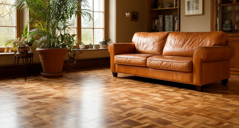 Хитрость финских строителей: как положить линолеум без складок, волн и стыков - никто не сможет отличить от ламината