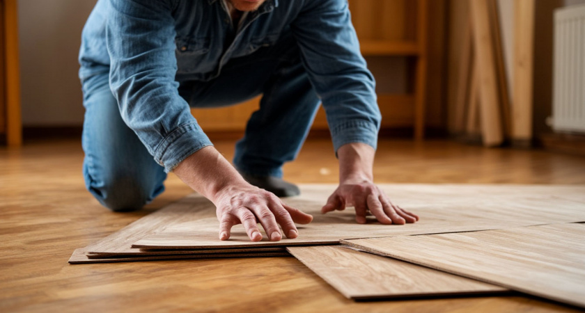 Не вздумайте стелить линолеум на деревянный пол: посмотрел у соседа, что с ним стало через пару лет - вот вариант в 100 дешевле и надежнее