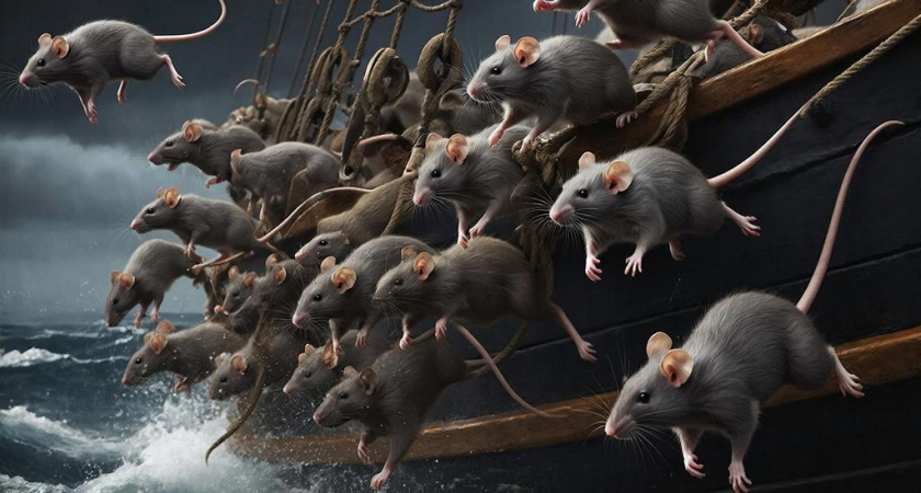 Бегут с тонущего кораблю: куда и для чего крысы это делают